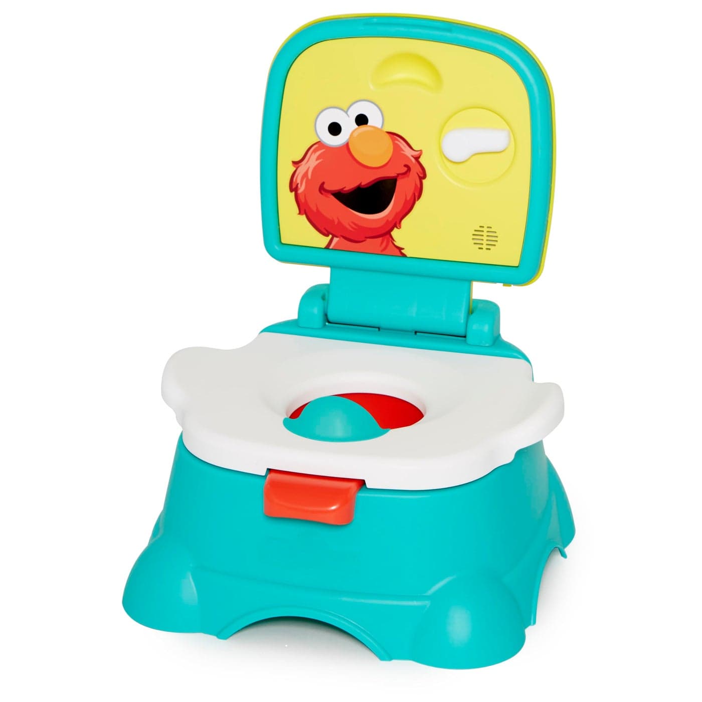 Sesame Street Elmo Hooray 3in1 Potty Training Toilet Seat and Step Stool Easy to Clean Design with Flush Handle and Sounds Portable and Great for Travel Perfect for Toddler Boys and Girls 13