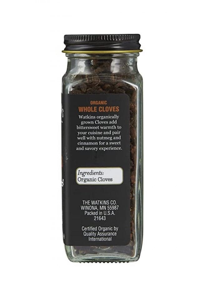 Watkins Gourmet Organic Spice Jar, Whole Cloves, Non-GMO, Kosher, 1.5 oz. Bottle, 1-Pack