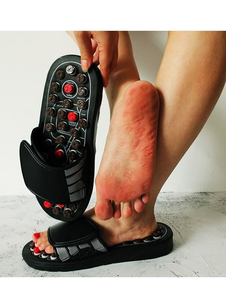 Massage Insoles Acupressure Reflexology Massage Slippers Woman Massage Reflexology Foot Massage Insoles Foot Massage Shoes