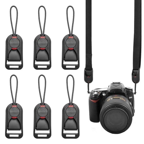 ZORBES® 6 Pcs Camera Quick Release Combo Buckle, Anchor Links for Camera Straps, Camera Strap Quick Release Clip Buckle for DSLR, Mirrorless Cameras