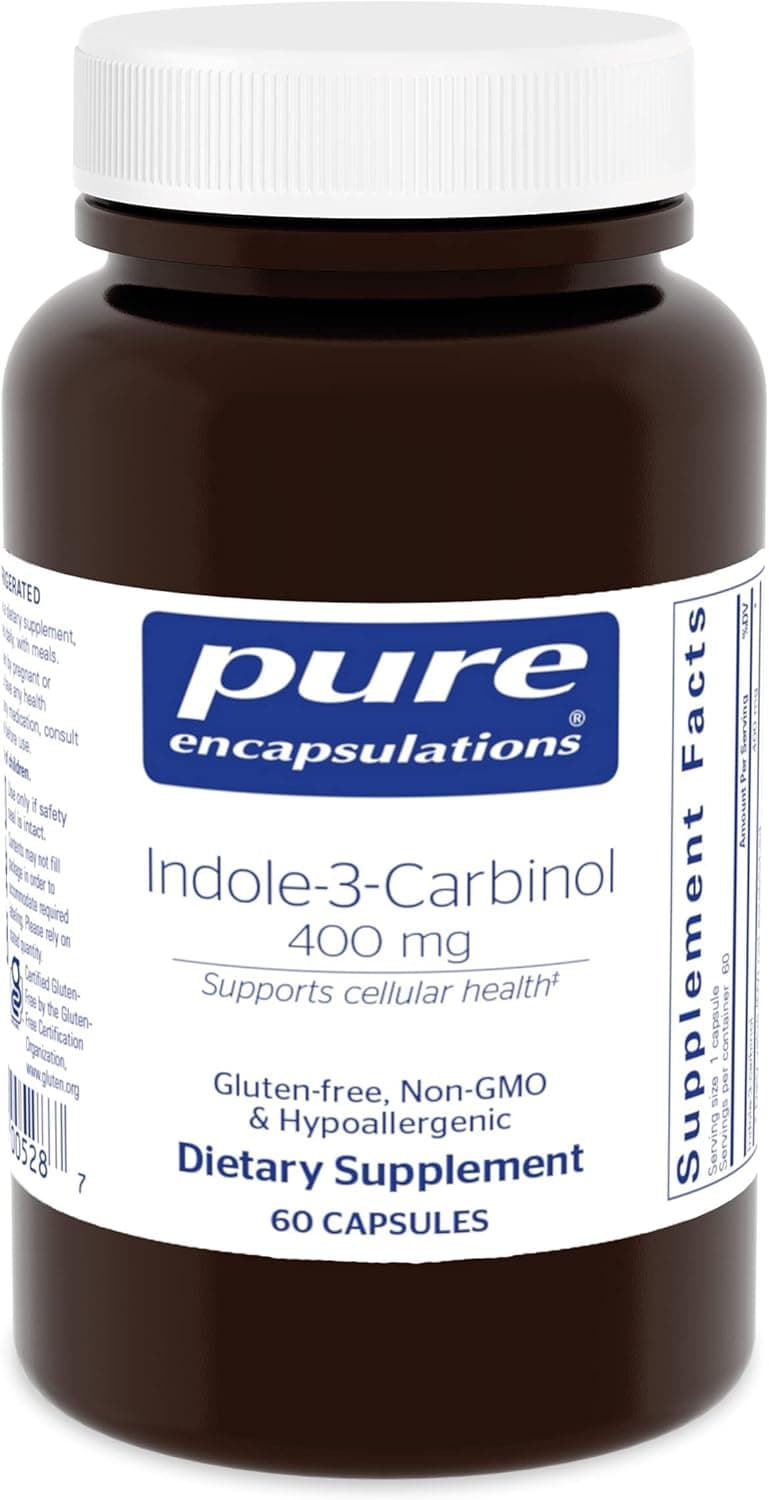 Pure Encapsulations Indole3Carbinol 400 mg Supports Healthy Breast and Cervical Cell Function 60 Capsules