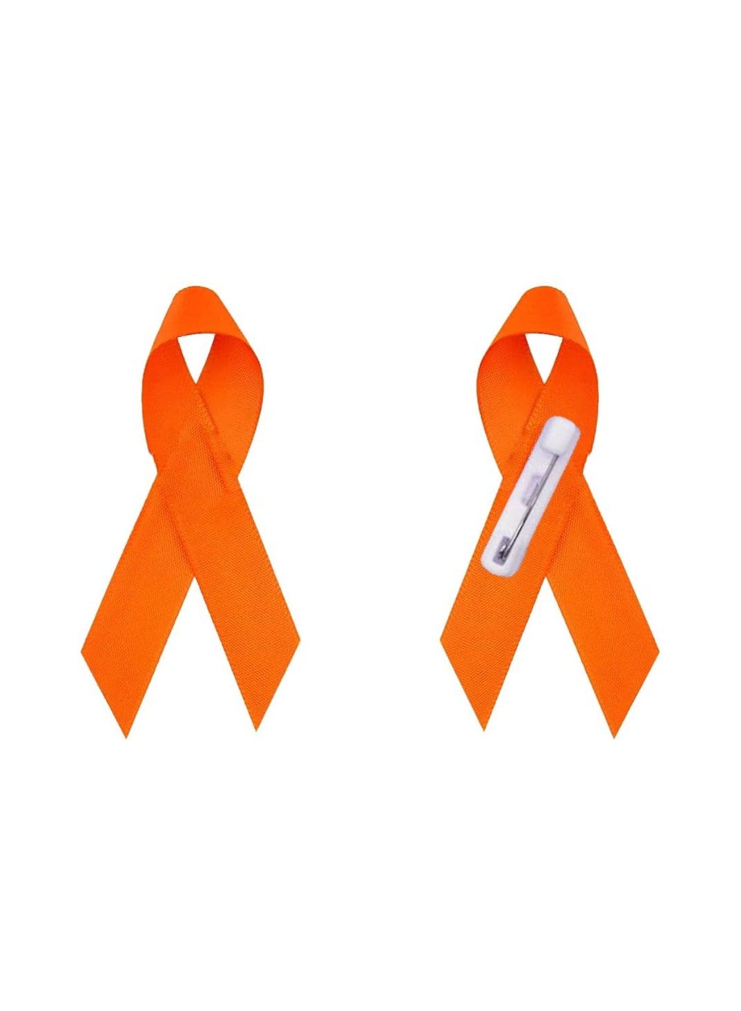 KidneyCancer Awareness Lapel Pins-Ribbon Pins For Fundraising,Campaigns,Charity Events And Raising Awareness-KidneyCancer Ribbon With Safety Pin