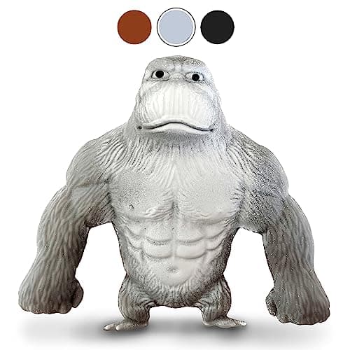Stretchy Monkey World Toy Squishy Monkey Squishies 1Pack Splat Monkey Gorilla Toy Stretch Monkey Squishy Toys Stress Relief Toy Autism Sensory Toys for Autistic Children Party Favors Grey