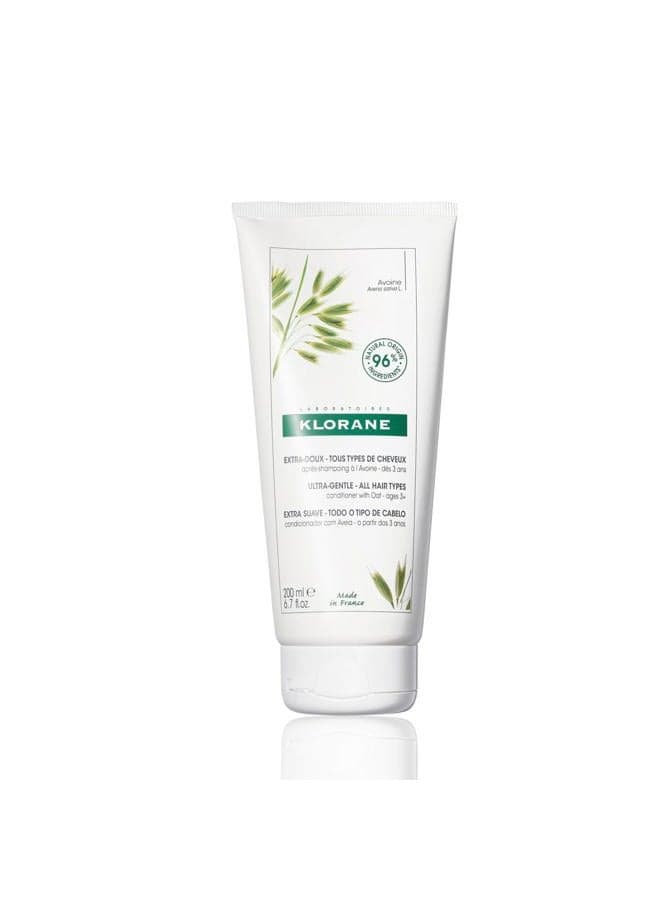 Ultra-Gentle Conditioner with Oat Milk, Sulfate-Free, Dermatologist and Pediatric Tested, Hypoallergenic, Vegan, Plant-based, Biodegradable 6.7 Fl Oz (Pack of 1)