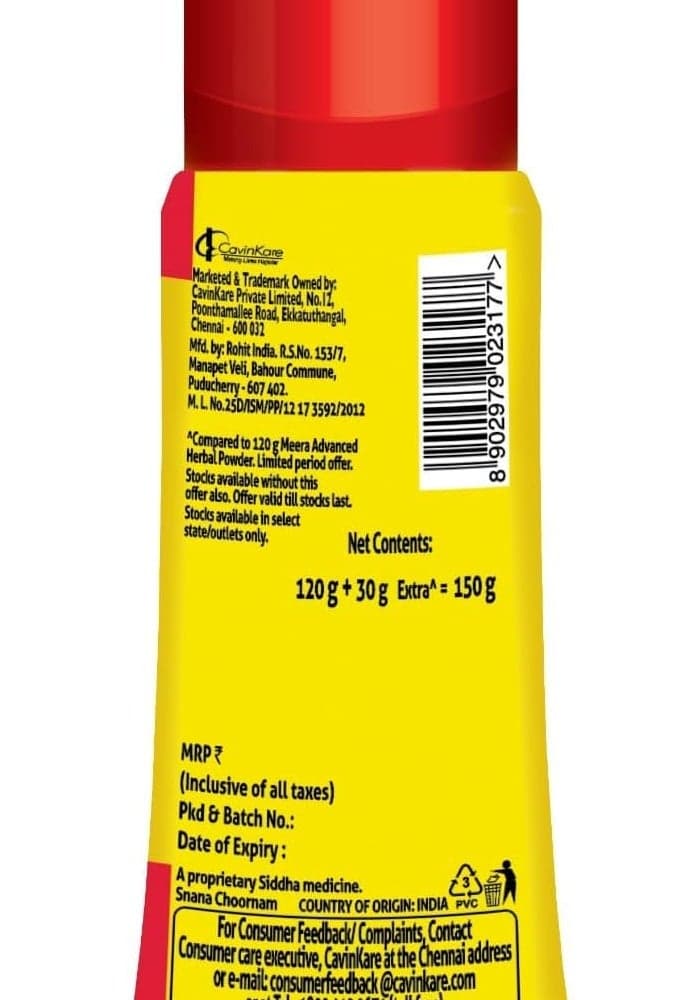 Meera Herbal Hair Wash Powder, 120 gm