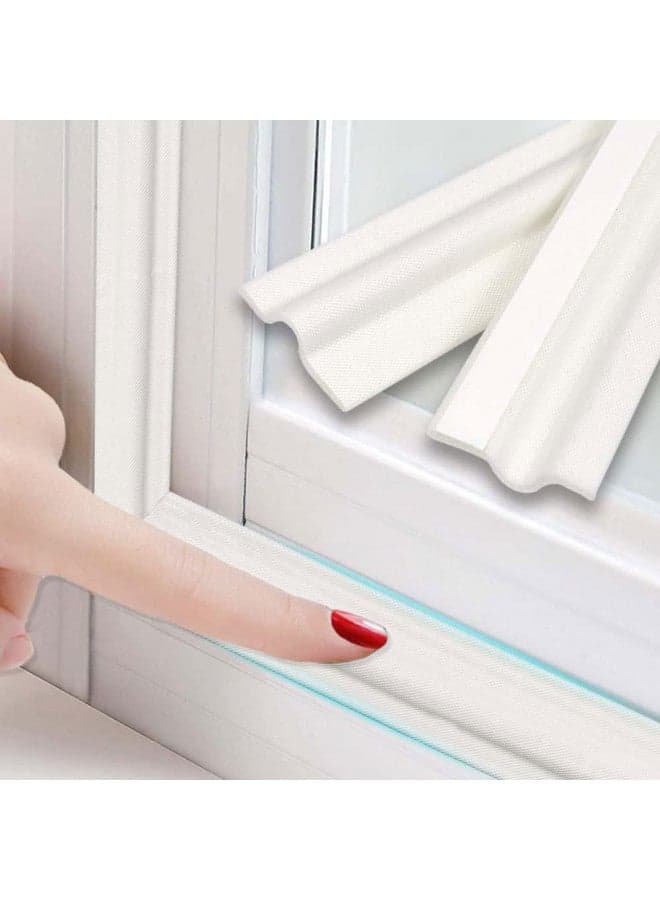 26 Feet Window Weather Stripping Door Seal Strip for Bottom and Side of Door,Self Adhesive PU Foam Weather Strip for Window and Door Insulation Soundproofing,Door Sweep for Interior Doors