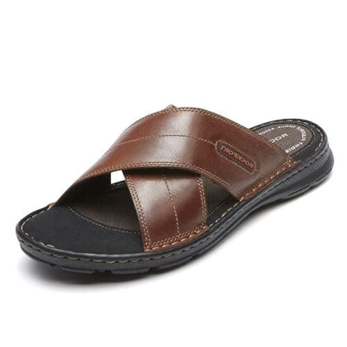 Rockport Men's Darwyn Xband Sandal, coach brown, 9 M US