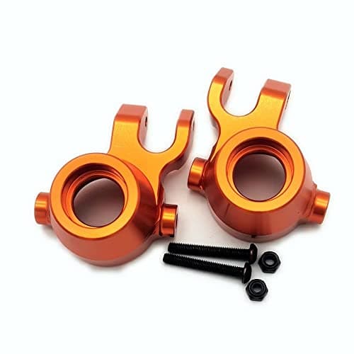 Aluminum Front Steering Blocks Knuckle Arm Orange for Traxxas 1/8 Sledge 9537