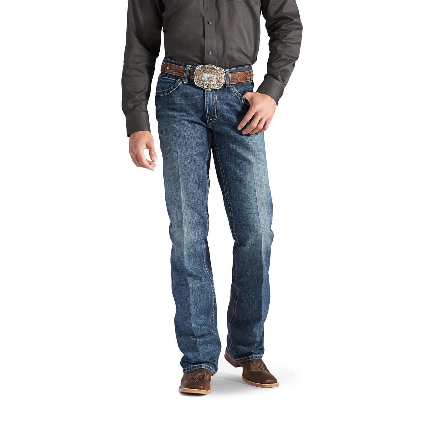 ARIAT M4 Low Rise Boot Cut Jeans Mens Relaxed Fit Denim