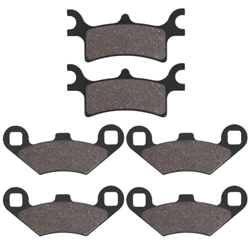 Sollon Front and Rear Brake Pads for Polaris Sportsman 500 400 600 700 800 EFI/HO, Scrambler 500 400 2x4 4x4, Trail Boss 330, Trail Blazer 330 250, Magnum 325 330 500, ATV 500
