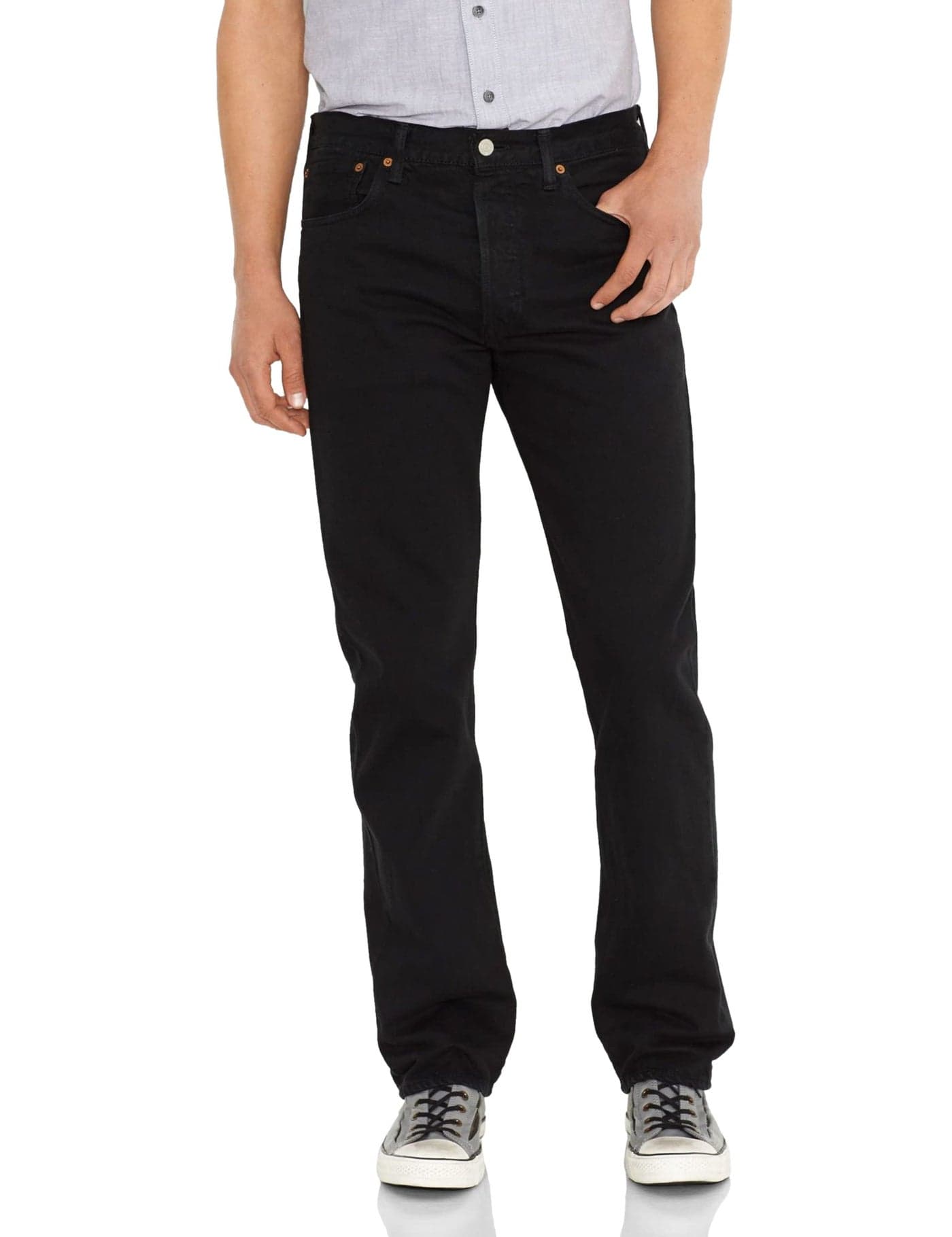 Levi's Men's 501 Original Fit Jeans (Also Available in Big & Tall), Black, 36W x 30L