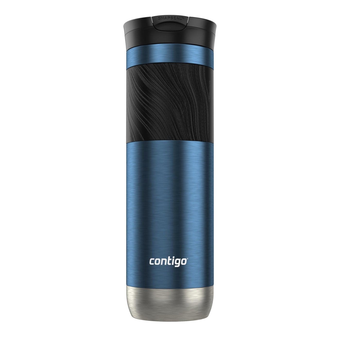 Contigo Byron 20 Stainless Steel Travel mug with Snapseal Lid and Grip 24oz Blueberry BPA Free and Leak Proof