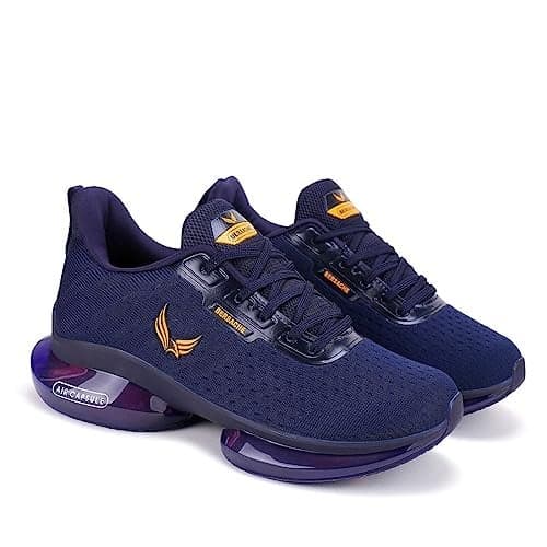 BERSACHE Premium Sports,Gym, Trending, Stylish Running Shoes for Men (Blue), 9 UK