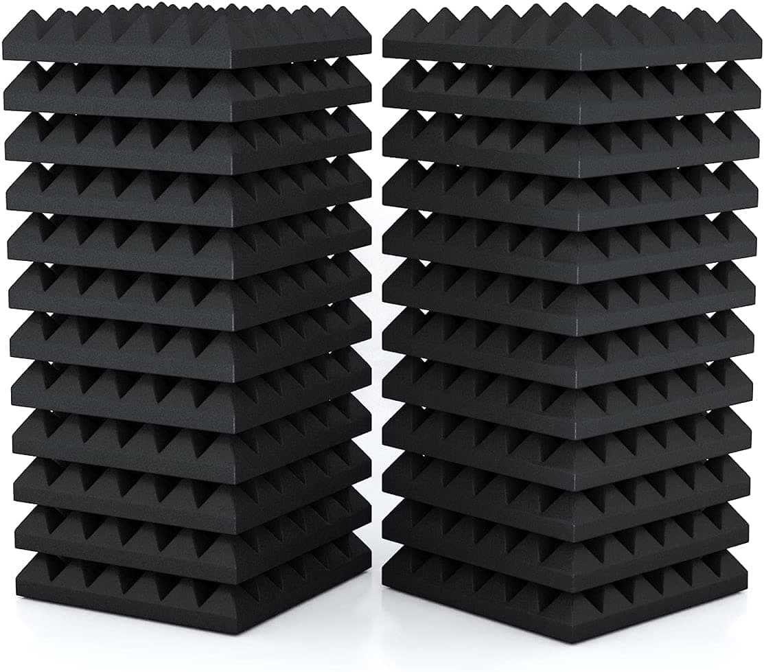 NASA Soundproof Acoustic Foam Panels, 1x1 Feet 2 Inch Extra Thick 40 Density Acoustic Panel | Professional Charcoal | High Density | Premium Quality (1 pcs)