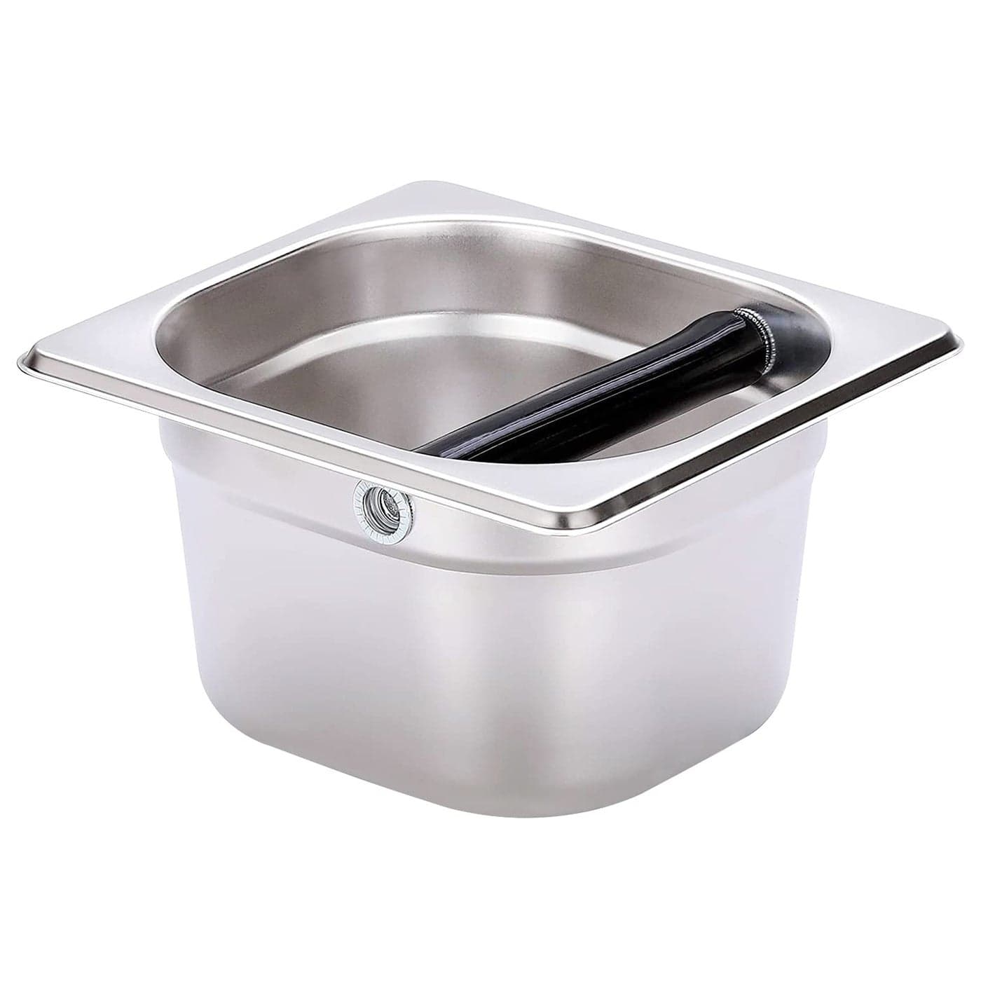 Coffee Knock Box Stainless Steel Espresso Knock BoxDurable Stainless Steel Coffee Grind Knock Box Dishwasher Safe