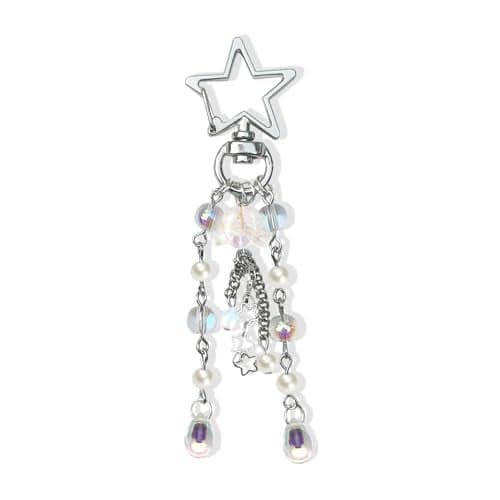 Agromusk Jellyfish Keychain,Cute Y2K Car Keychains for Women Girls Jellyfish Bag Charms Purse Accessories Star Jelly Decor (Clear)