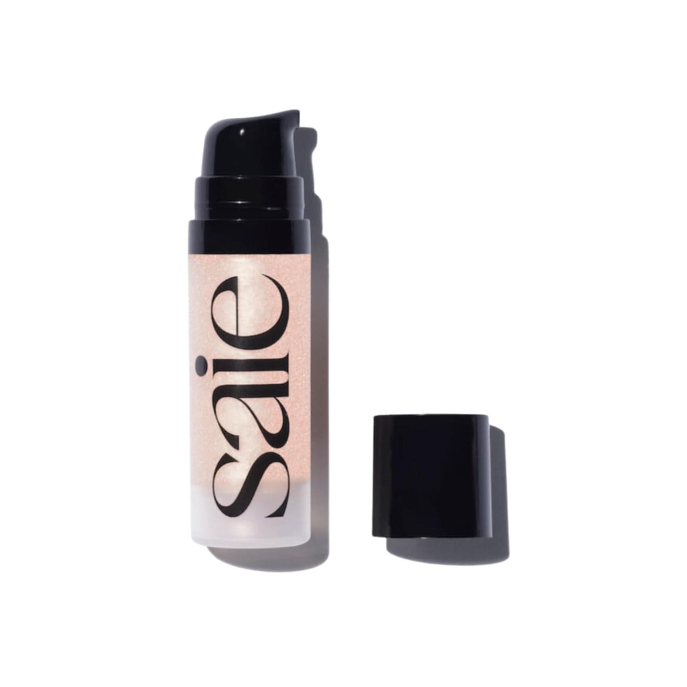 Saie Mini Glowy Super Gel Lightweight Illuminator Luminizer Makeup Primer for Glowing Skin Enriched with Vitamin C Hydrating Squalane Oil Roseglow 05 oz
