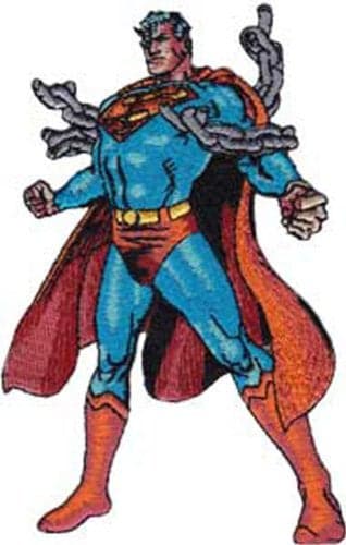 Application Superman Figure Patch
