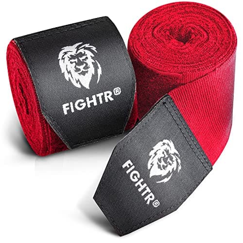 FIGHTR® Boxing Handwraps 160 inches semi-Elastic Hand Wraps with Thumb Loop for Boxing, MMA, Muay Thai & Martial Arts