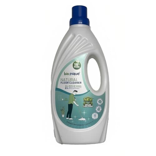 Bio Pique Natural Floor Cleaner Liquid 1L with Lemongrass Freshness, Germ Control Formula, Bleach and Acid Free Surface Cleaner, Eco Friendly Pet and Kid Safe Solution for Daily Floor Cleaning