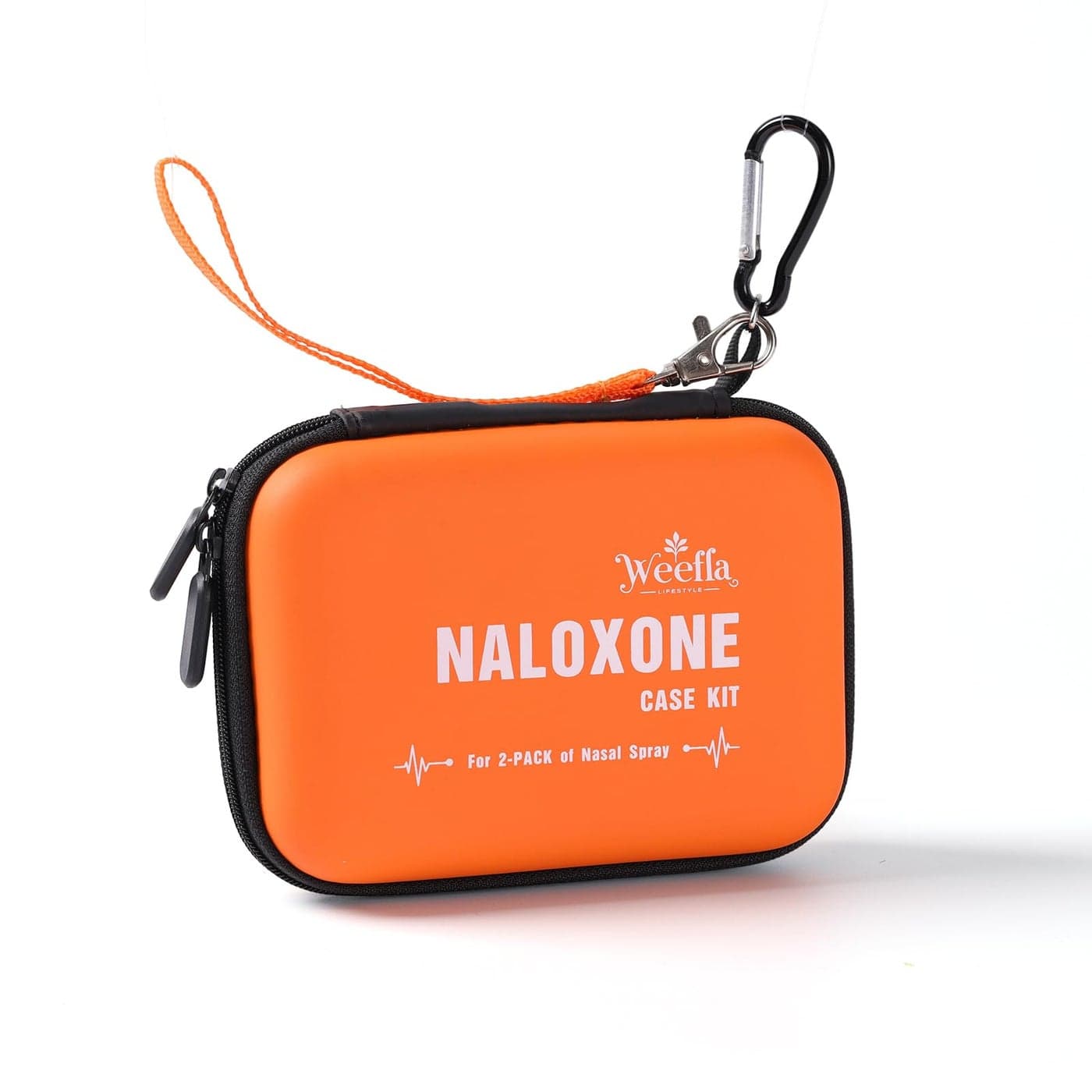 weefla Empty Naloxone Carry Case Kit Fits 2 Pack Nasal Sprays for Opioid Overdose Emergency HighVisibility Shock Crush Resistant Easy to Clean for First Responder LEO Small No Naloxone