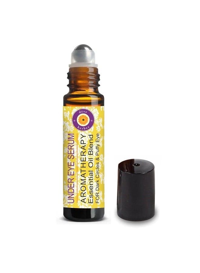 Under Eye Serum - For Dark Circles & Puffy Eyes. Blend of German Chamomile, Coffee, Sandalwood, Rose Geranium, French Lavender & Fennel Seed Essential Oils 10ml (0.33oz)