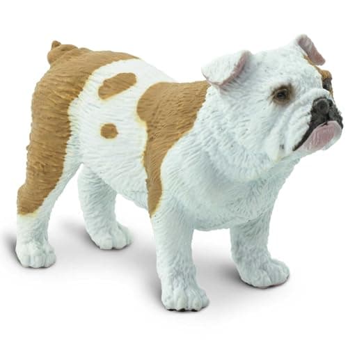 Safari Ltd Bulldog Figurine Lifelike 225 Model Figure Educational Toy for Boys Girls and Kids Ages 3