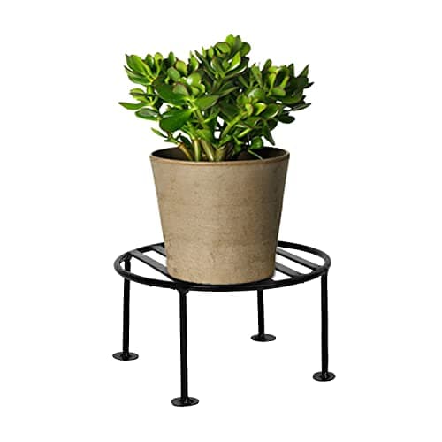 Sharpex Metal Potted Plant Stand, Black, 20 X 20 X 10 cm