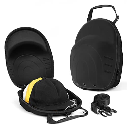 MOSLA Hat Case for Baseball CapsHat Carrier Travel Case Ball Cap Carrier Hat Box Organizer Carry On Hat Bag Backpack with Adjustable Shoulder Strap