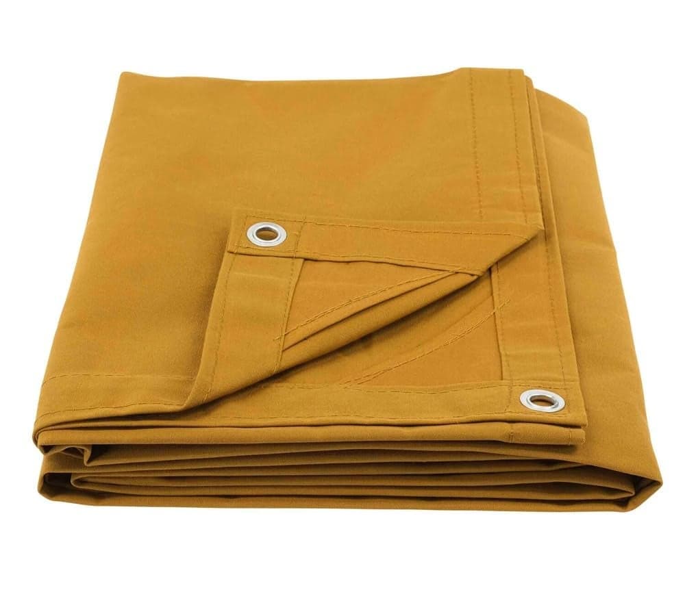 Mytee Products 10 x 12 Tan Canvas Tarp 12oz Heavy Duty Water Resistant