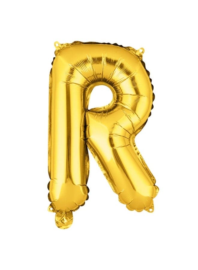 Giant Gold Letter R Balloon Foil Helium Big Single Mylar Balloon Birthday Party Decoration Supply Baby Shower Event