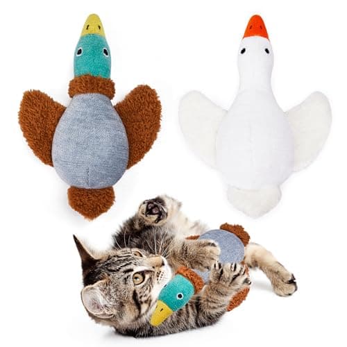 Potaroma Birds Cat Toys 2 Pack Catnip Toys Soft Durable Crinkle Sound Kicker Toys for Interactive Indoor Kitten Exercise 65 Inches for All Breeds