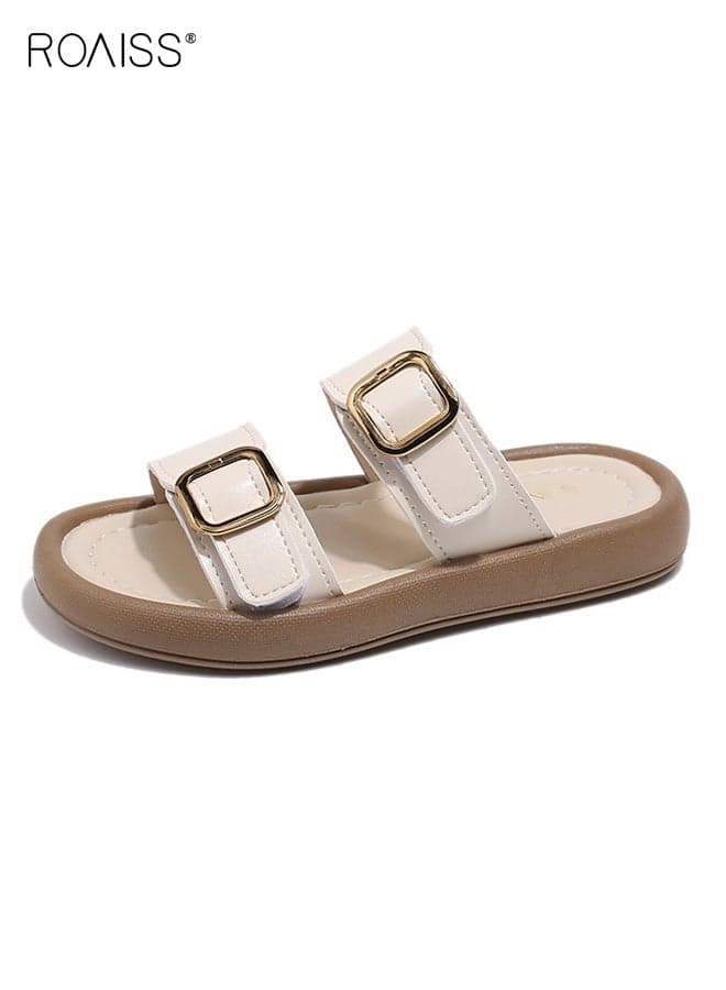 Kid's Summer Classic Sandals, Comfort Slippers with Non-slip Sole, Breathable Lightweight Slides, Casual Beach Shoes for Kids
