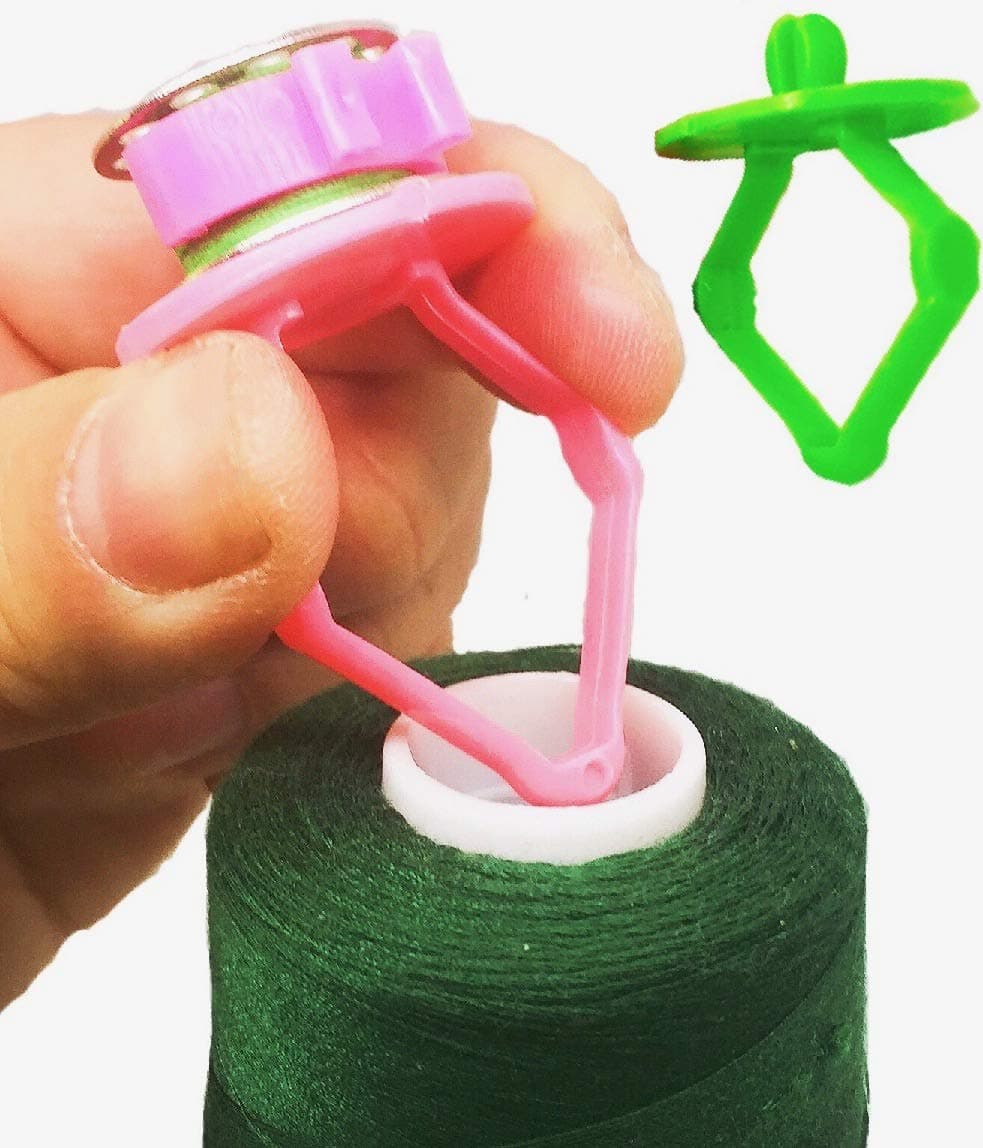 PeavyTailor 14 pcs/Pack Sewing Bobbin Small Clips Sewing Tool Accessory Color Thread Clips Holder Tool