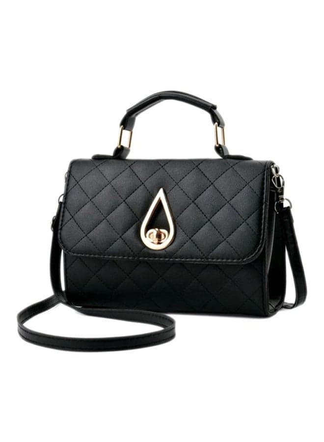 PU Satchel Bag Black