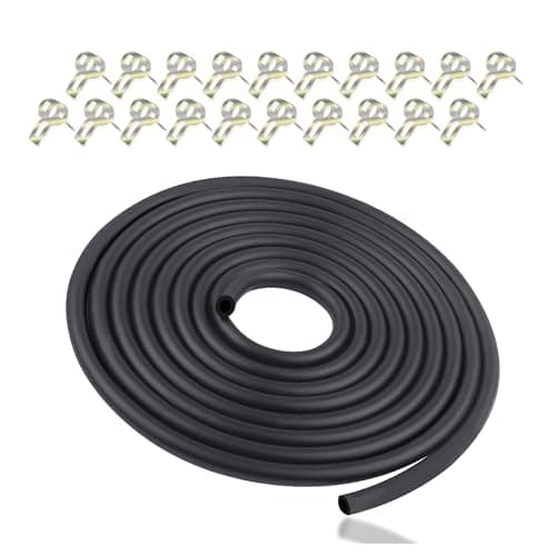 Universal Car Fuel Line Repair Kit with 14 Fuel Hose 25 Hose Clamp985Ft Rubber Gas Line HoseFits CarTractorScooterMotorcycleGo Kart