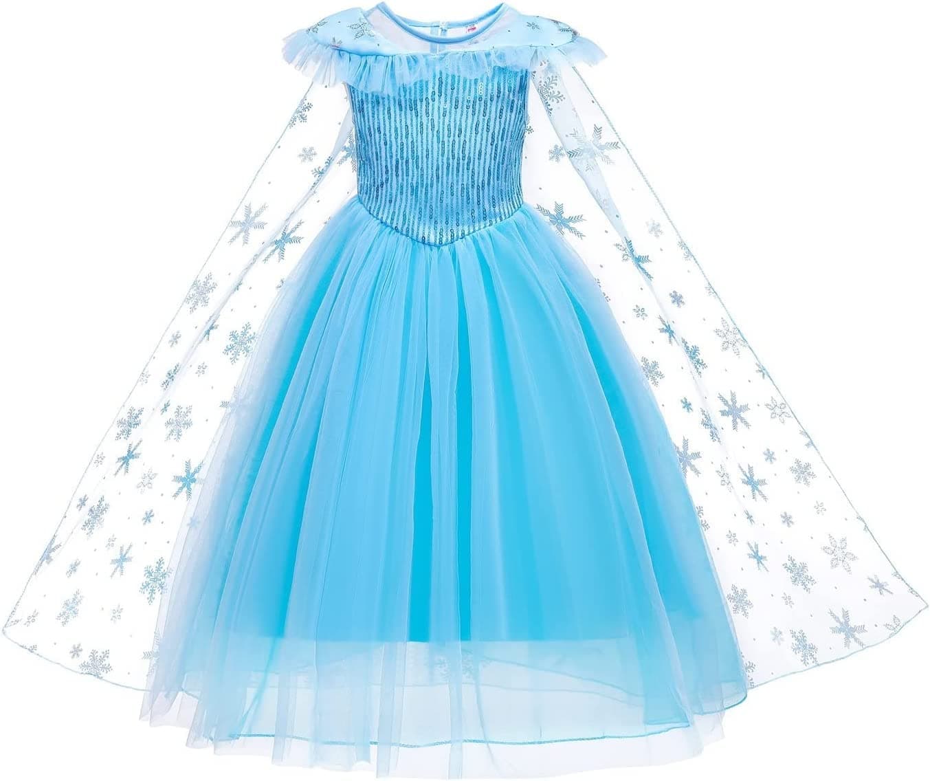 My Lil Princess Girls' Dress (MLP_OGB_28_7-8 Years) Blue