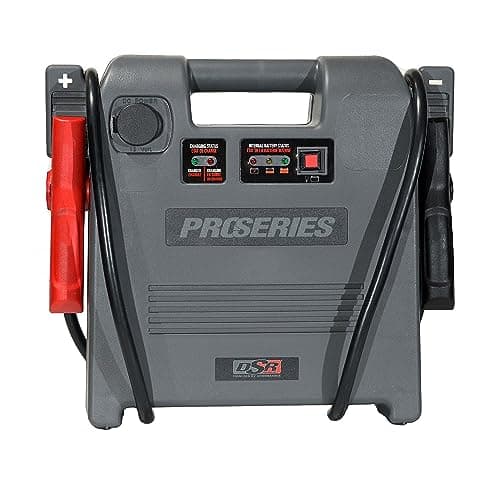 Schumacher Electric Car Battery Jump Starter Portable Power Station 1800 Peak Amps 12V DC Power Outlet with Overload ShortCircuit Protection Jumper Cables DSR119
