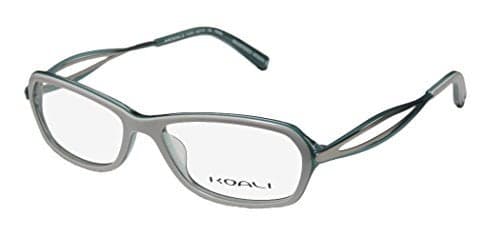 Koali By Morel 7127k Womens/Ladies Designer Full-rim Simple Elegant Optical European Eyeglasses/Glasses (52-15-135, White/Aqua / Silver)