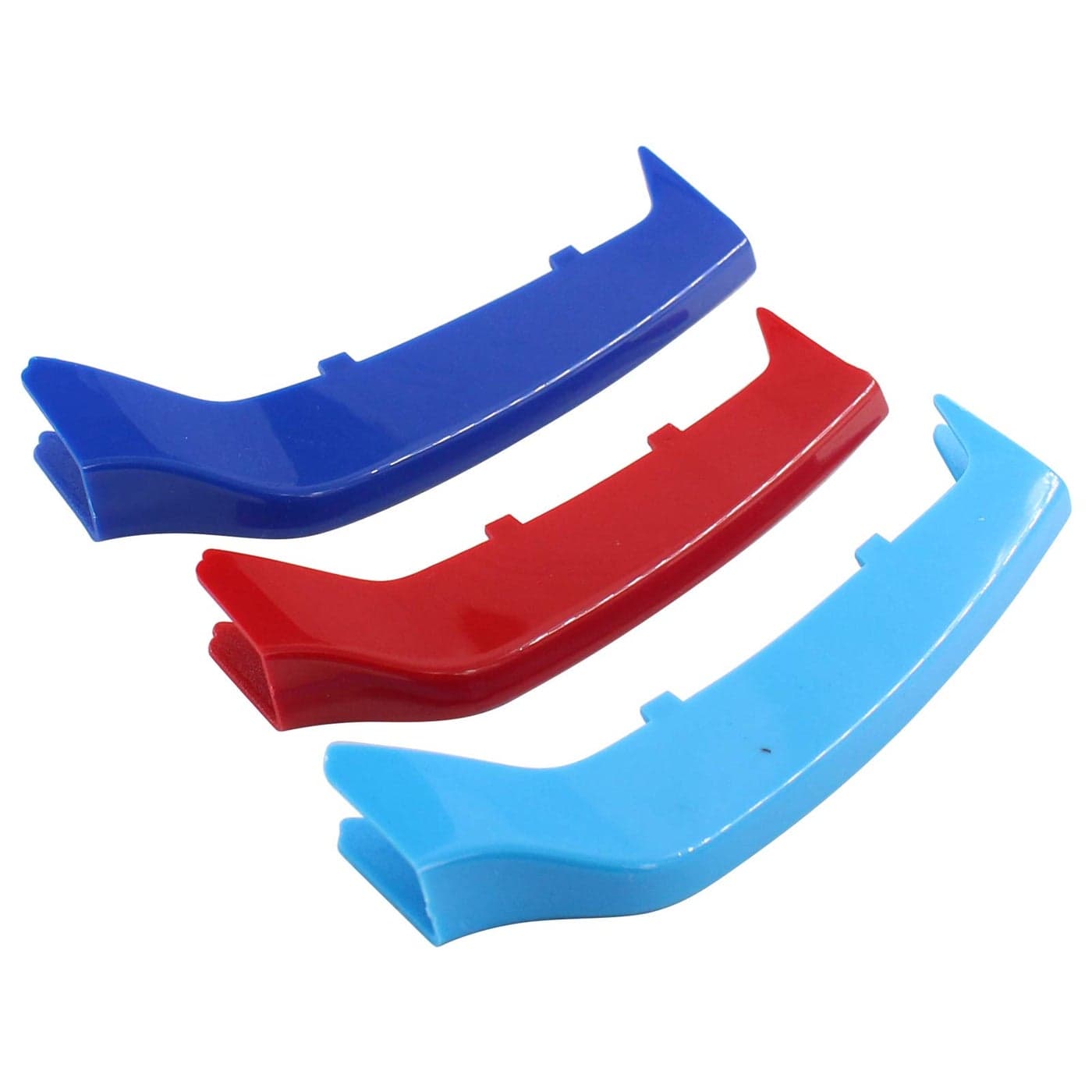 NewYall MColored Front Grille Grill Insert Cover Strips Clip Trim Accessories for BMW F32 F33 F36 4 Series M Sport Center Kidney Grill Stripes 9 Beams