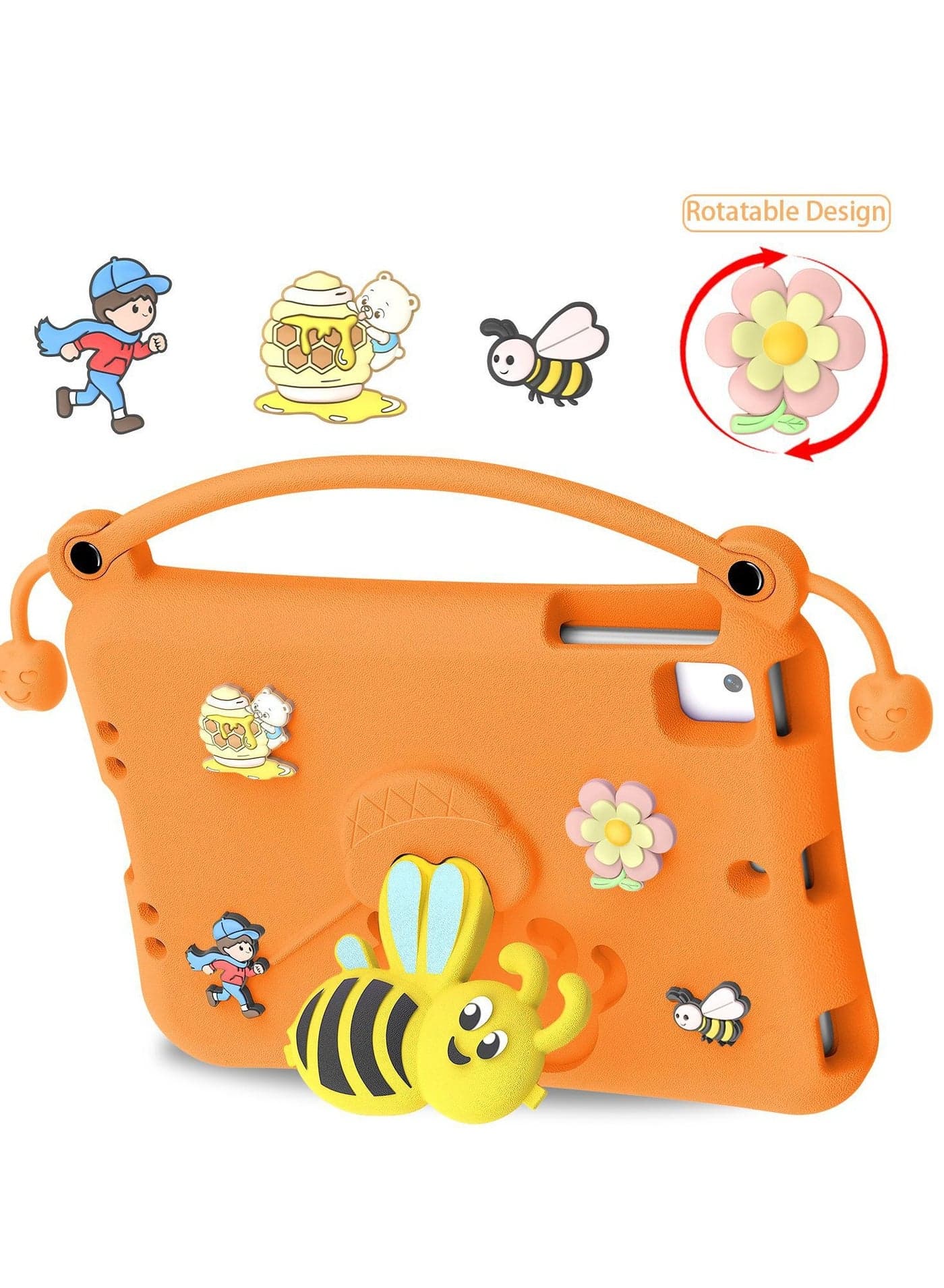 Child-Safe Protective Case Compatible with iPad 11th Generation 11 (A16) (2025) Heavy-Duty EVA Foam Shock-Absorbing Case Child-Protection Pad Cover with Stand