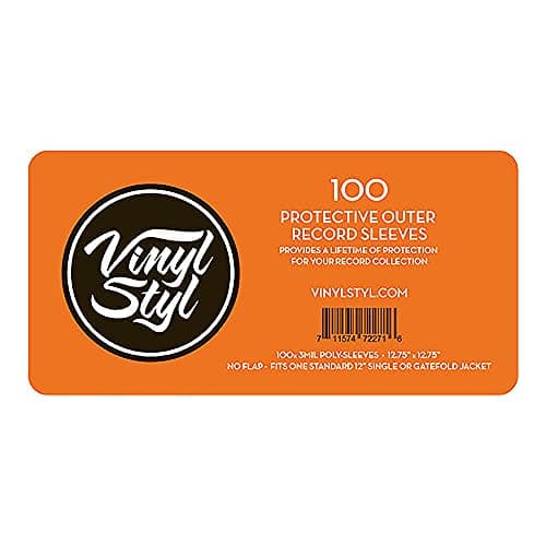 Vinyl Styl Protective Outer Record Sleeves - 100 Pack