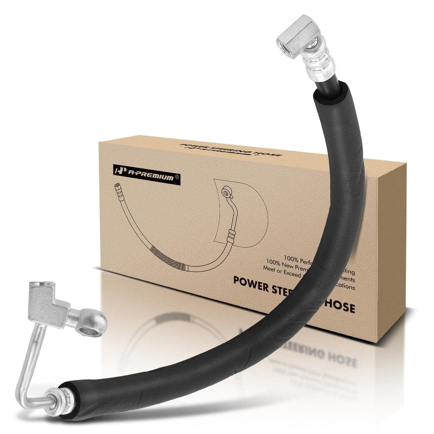 APremium Power Steering Hose Pressure Hose Line Assembly Compatible with Infiniti FX35 20092012 FX37 2013 35L 37L From Pump Replace 497201CB0A