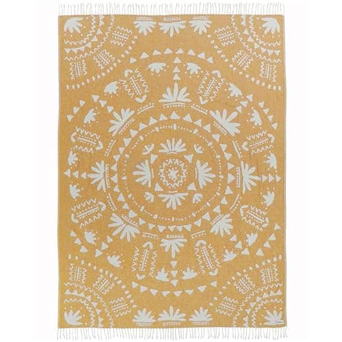 Sand Cloud Large Turkish Beach Towel - Sand Free - 100% Organic Turkish Cotton Yarn - Quick Dry Towel for Beach, Picnic Blanket or Throw - As Seen on Shark Tank - Boho Honey XL