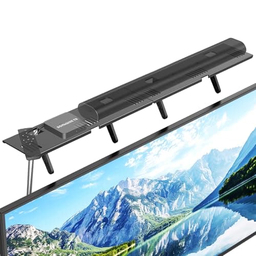 Soundbar Mount No Drilling Steel TV Top Shelf Fits Most of Sound Bars Up to 15 Lbs Universal Sound Bar TV Mount Bracket Sound Bar Stand Compatible with Samsung Sony LGBose 338x47inch
