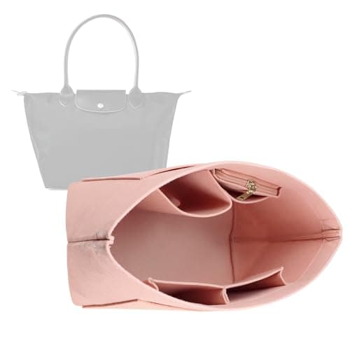 Lckaey Purse Organizer Insert for bags for women(Large) Handbags Organizer1012pink-L