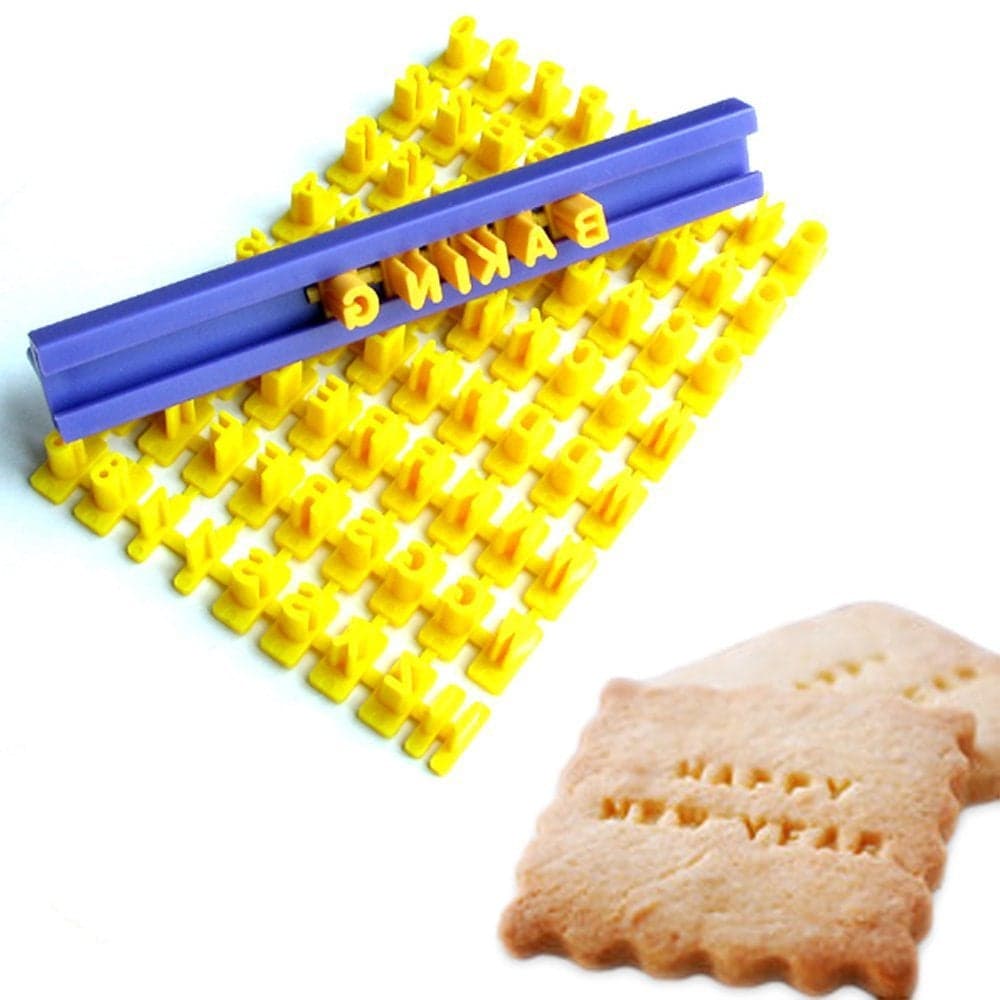 Cookie Stamps Numbers Alphabet Stamps for Cookie Chocolate 72pcs 100 BPA Free