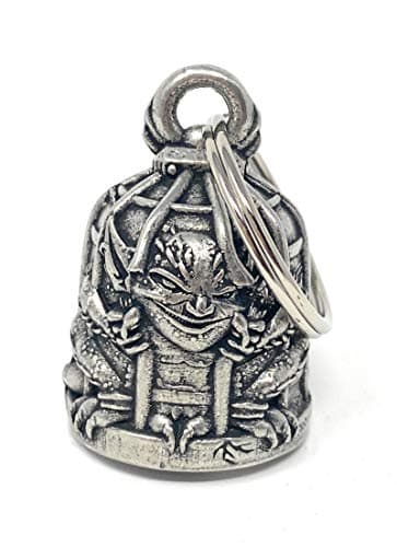 Bravo Bells Caged Gremlin Motorcycle Biker Bell Accessory or Key Chain for Luck