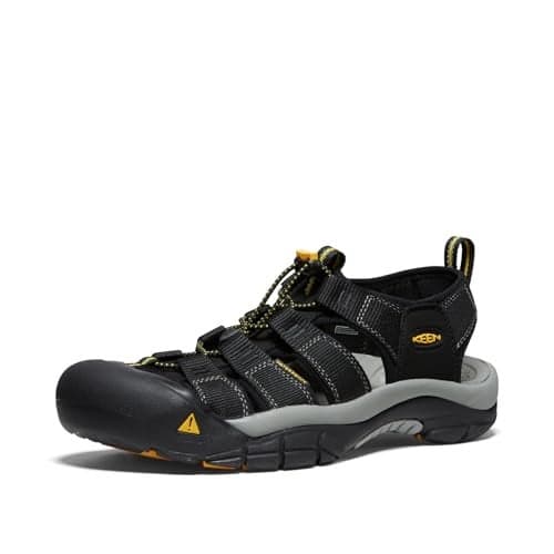KEEN Men's Newport H2 Closed Toe Water Sandals, Black, 7.5 US