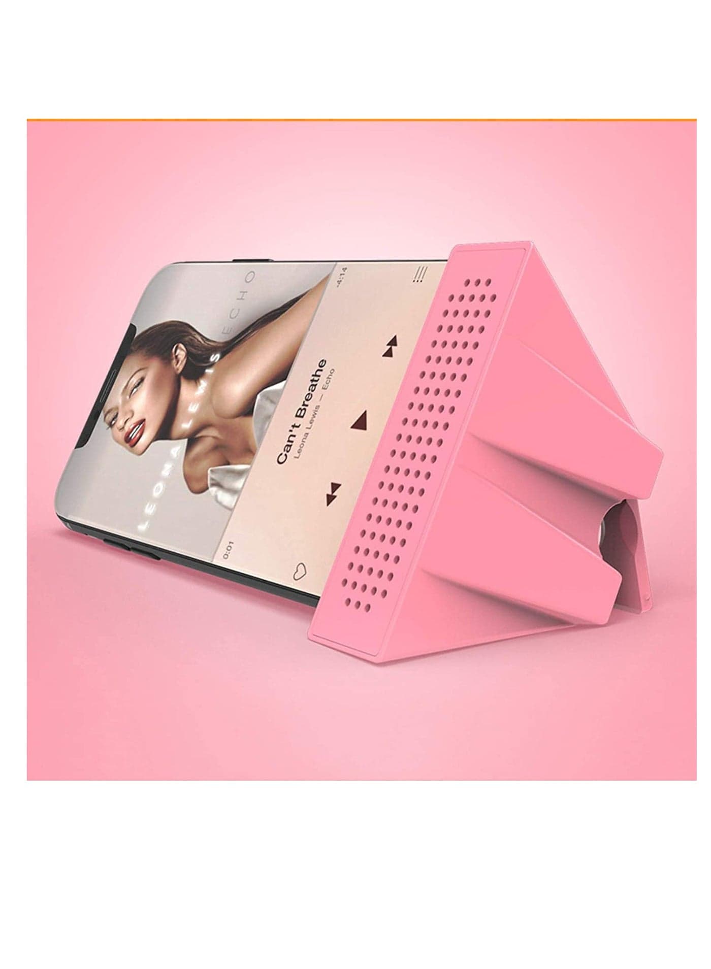 Sound Amplifier Phone Holder Practical Tool Portable Cell Phone Holder Base Mobile Phone Holder with Speaker A Idea Gifts for Family, Girl/Boy Friend (Black)